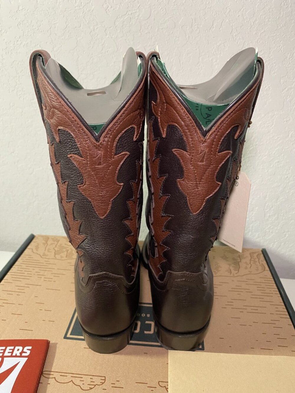 Tecovas Birthday Boot VII Limited Ed. Western Cowboy Boots Dark Chocolate Deer - Picture 6 of 16
